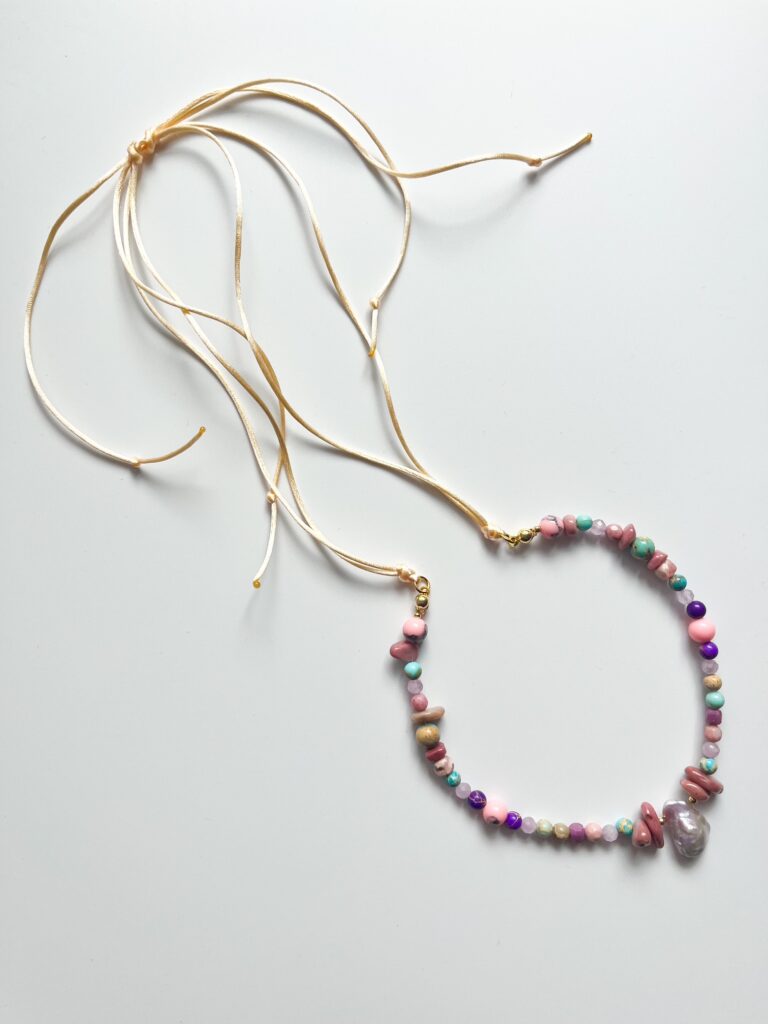 Cloud Dancer Pearl Cord Necklace