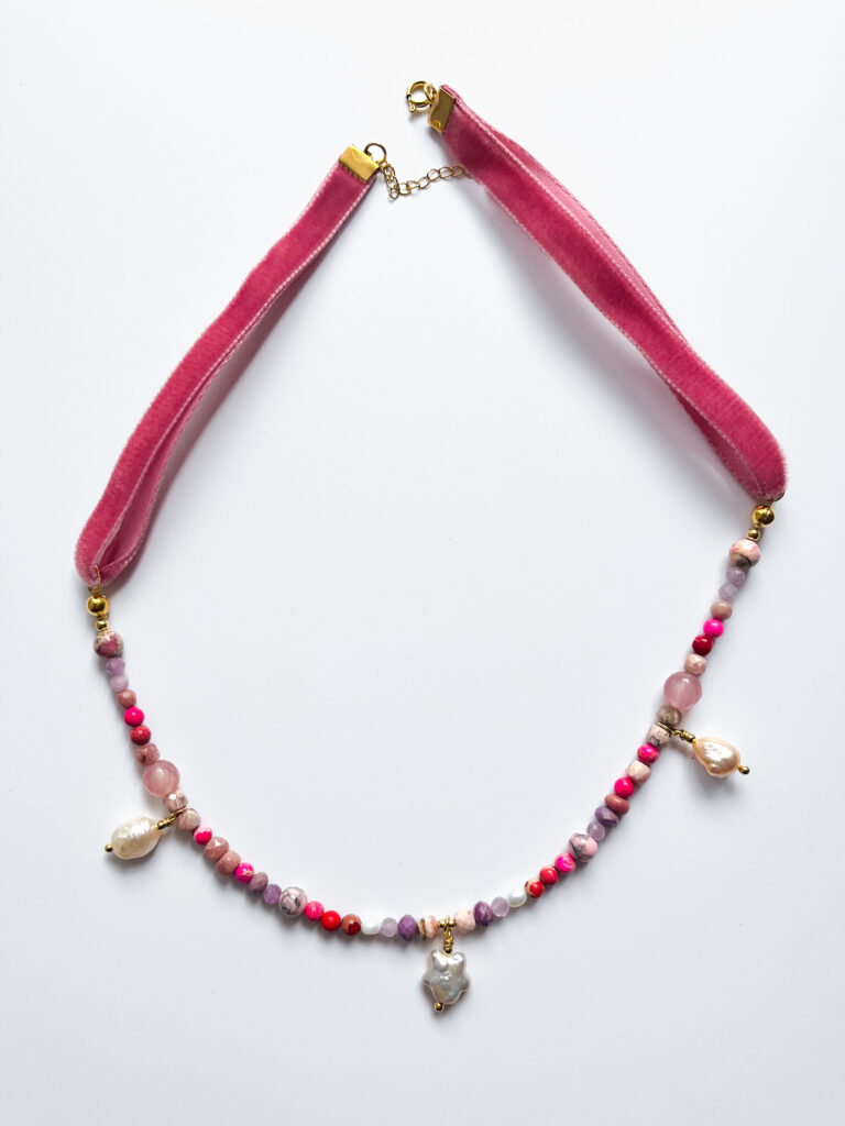 Valentine’s Day Ribbon Necklace I