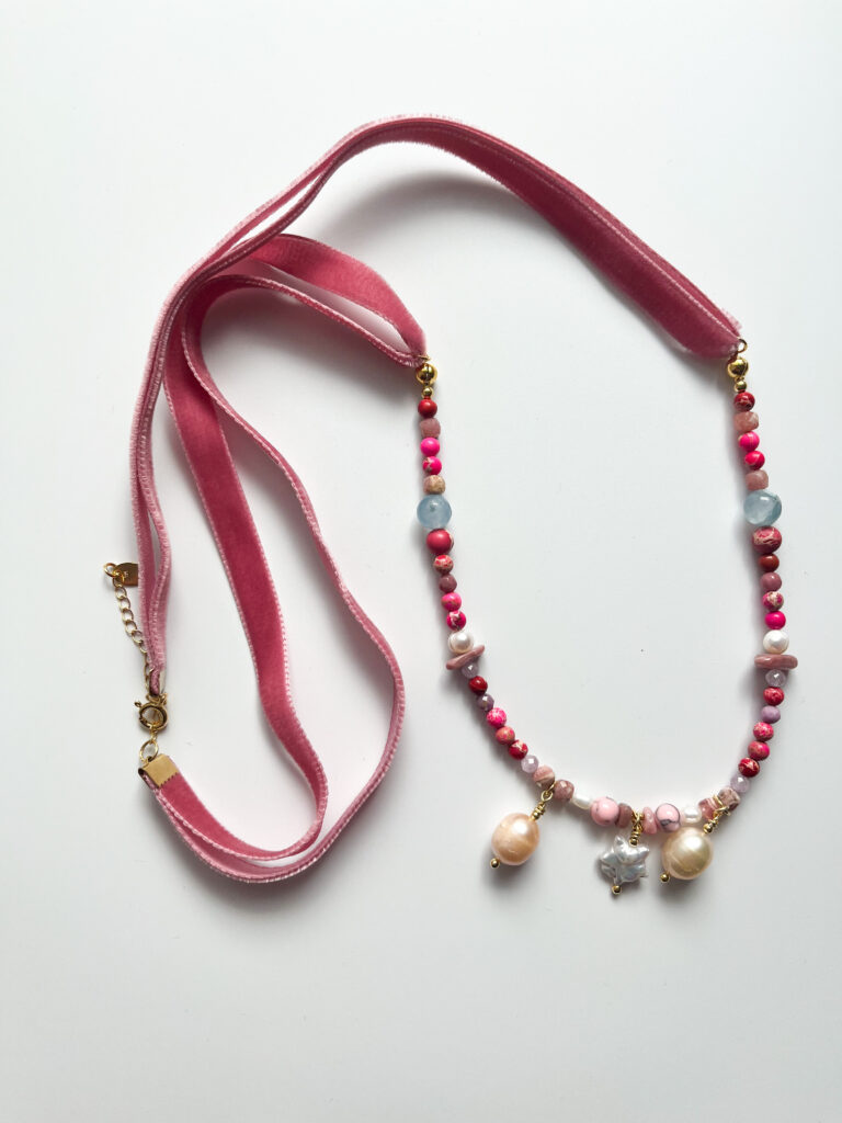 Valentine’s Day Ribbon Necklace II