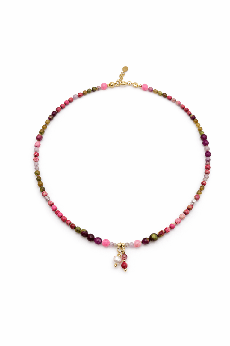 La Vie en Rose Pearl & Jasper Necklace