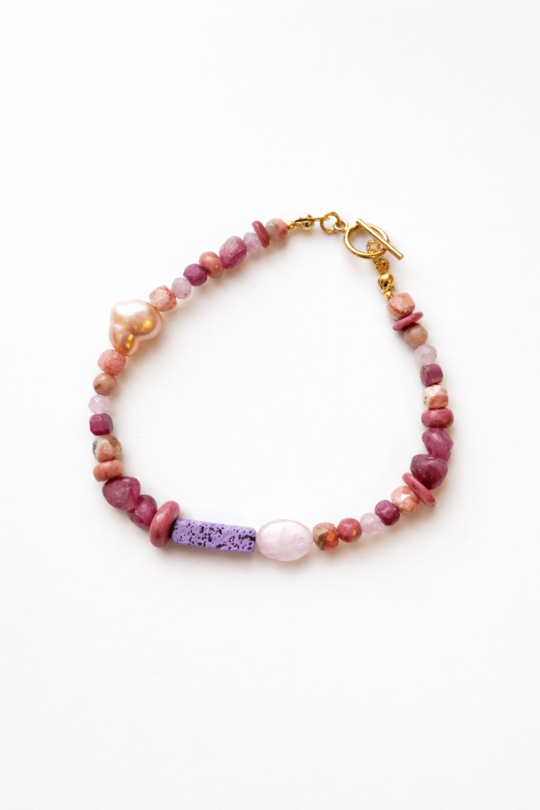 Spring, Here You Are Pearl & Tourmaline Bracelet
