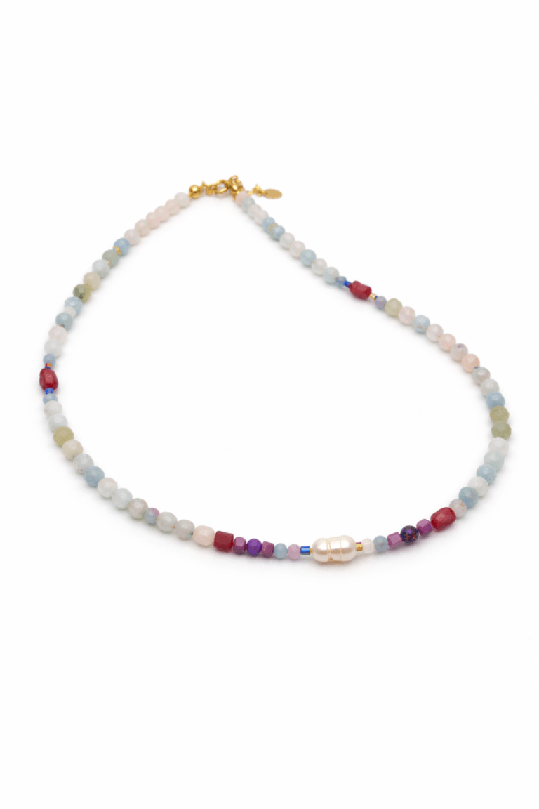Spring, Here You Are Morganite & Pearl Necklace