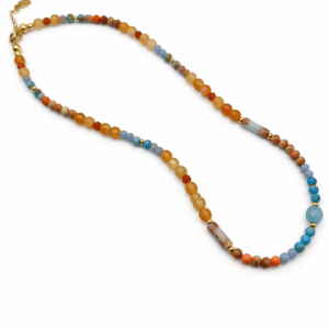 Dancing in September Agate & Jasper Necklace
