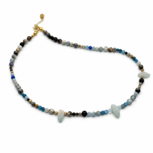 Cold but Fun Larimar & Apatite Necklace