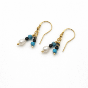 Cold but Fun Pearl & Spinel Earrings