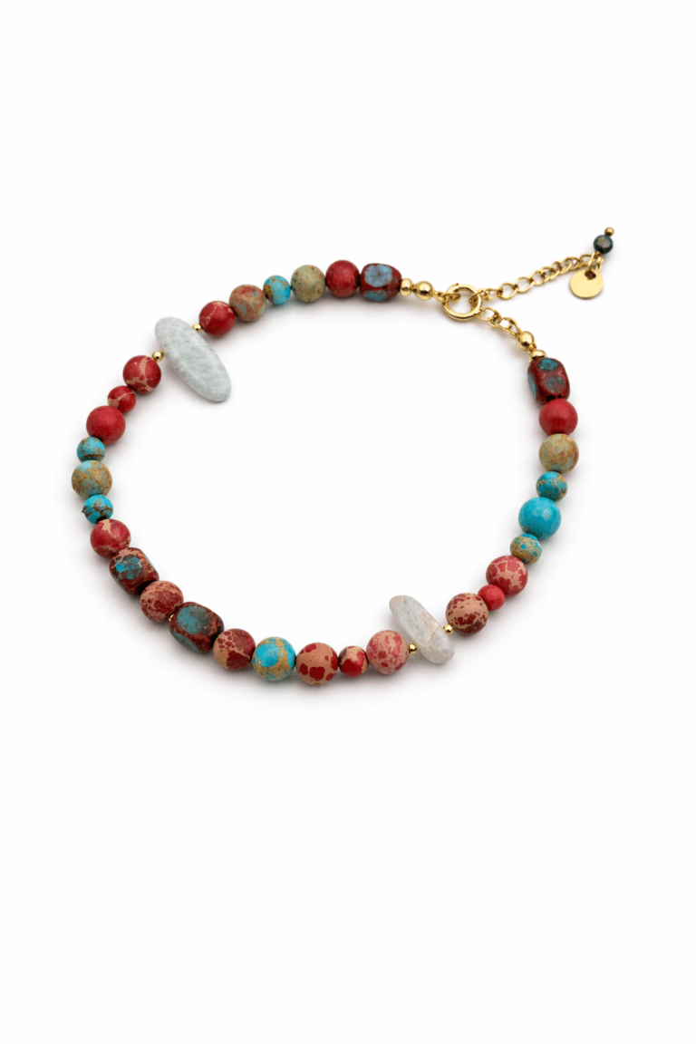 Boho and Chic Larimar & Jasper Bracelet