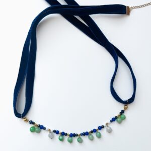 Jadeite Mon Amour Ribbon Necklace