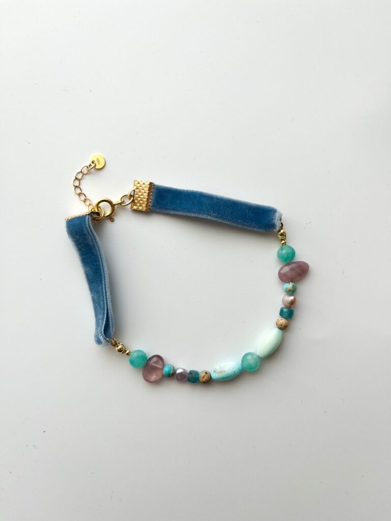 Spring, Here You Are Amazonite & Tourmaline Bracelet