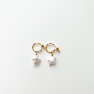 So Pearls, So Ribbon Pearl Hoop Earrings III