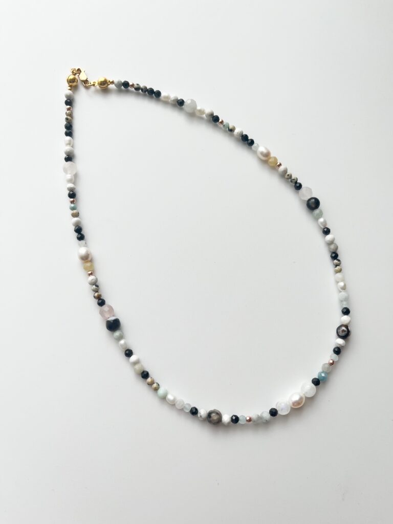 Everyday Moonstone & Pearl Necklace
