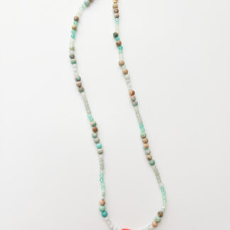 Blue and Amber, together Necklace II