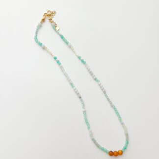 Blue and Amber, together Necklace I