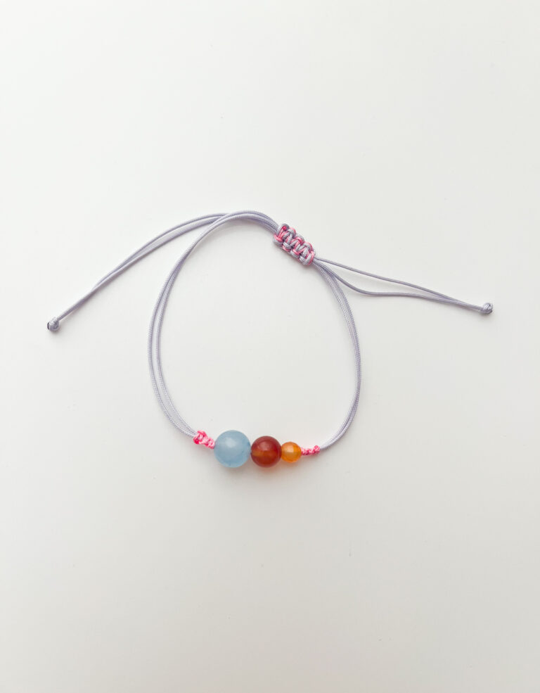Macrame Jadeite & Agate Macrame Bracelet