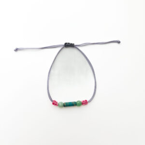 Macrame Jadeite & Magnesite Macrame Bracelet